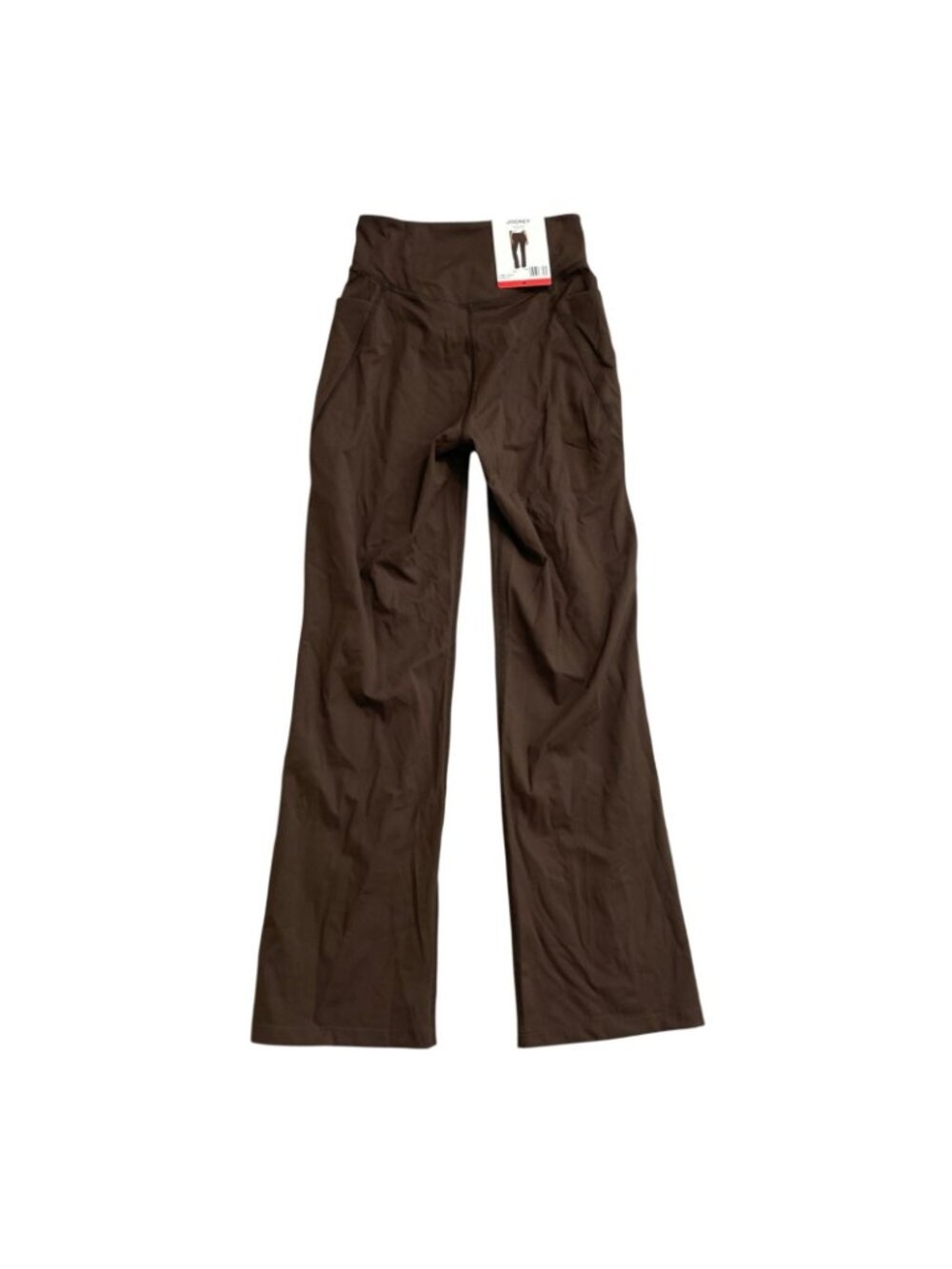 NWT Jockey Women's M Espresso Yoga Pants Wide Leg Pockets B0938 - Picture 5 of 14